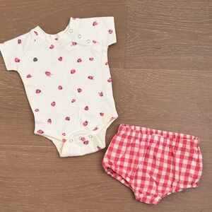 Pehr Baby Ladybug Bodysuit and Bloomers